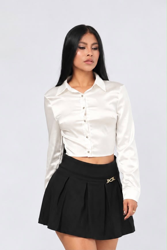 BLUSA SATINADA