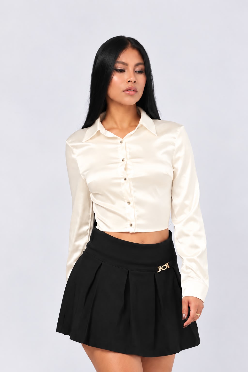 BLUSA SATINADA