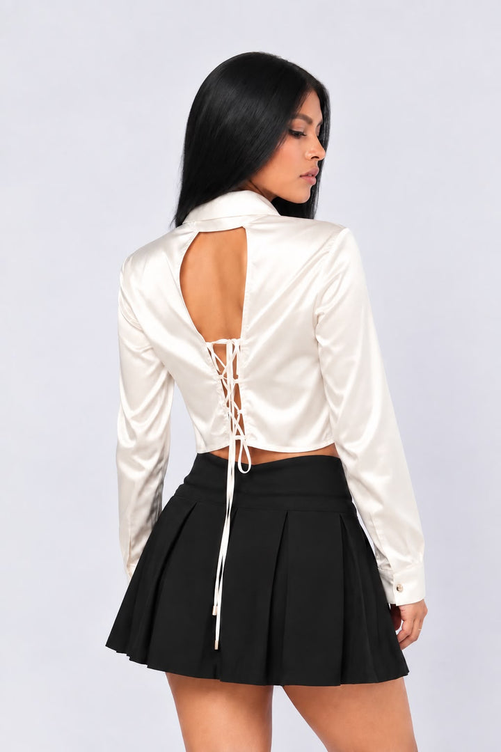 BLUSA SATINADA
