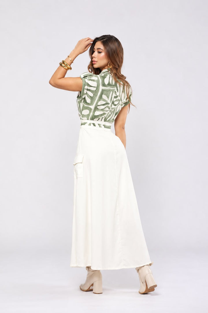 VESTIDO LARGO CAMISERO