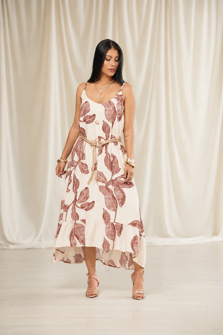 VESTIDO MIDI ESTAMPADO