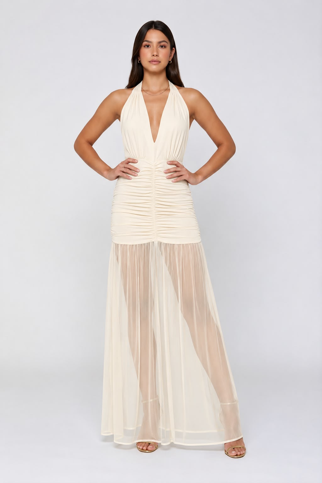 VESTIDO LARGO HALTER
