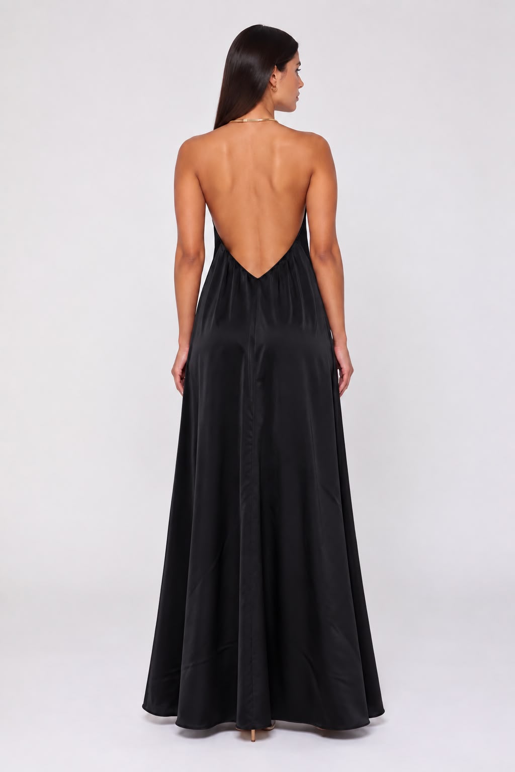 VESTIDO HALTER SATIN