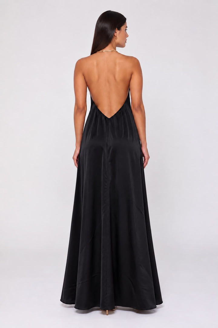 VESTIDO HALTER SATIN