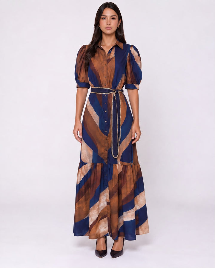VESTIDO LARGO CAMISERO
