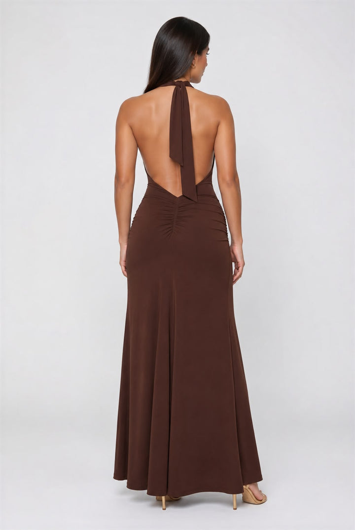 VESTIDO DRAPEADO HALTER