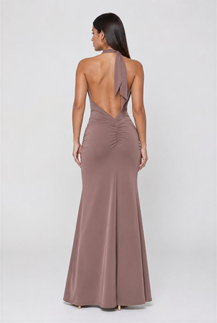 VESTIDO DRAPEADO HALTER