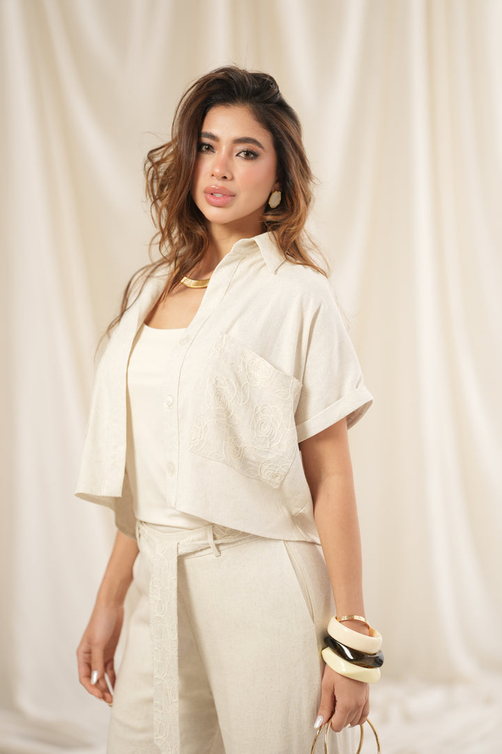 CONJUNTO LINO BORDADO