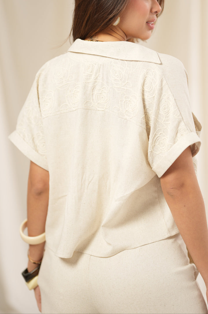 CONJUNTO LINO BORDADO
