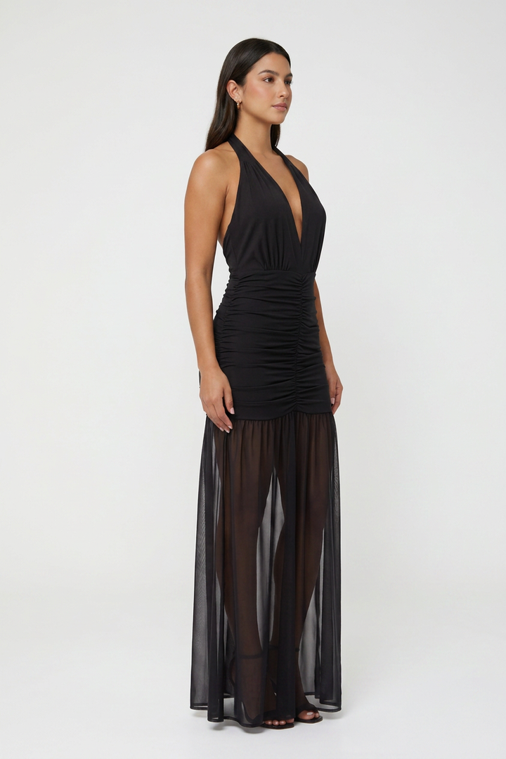 VESTIDO LARGO HALTER