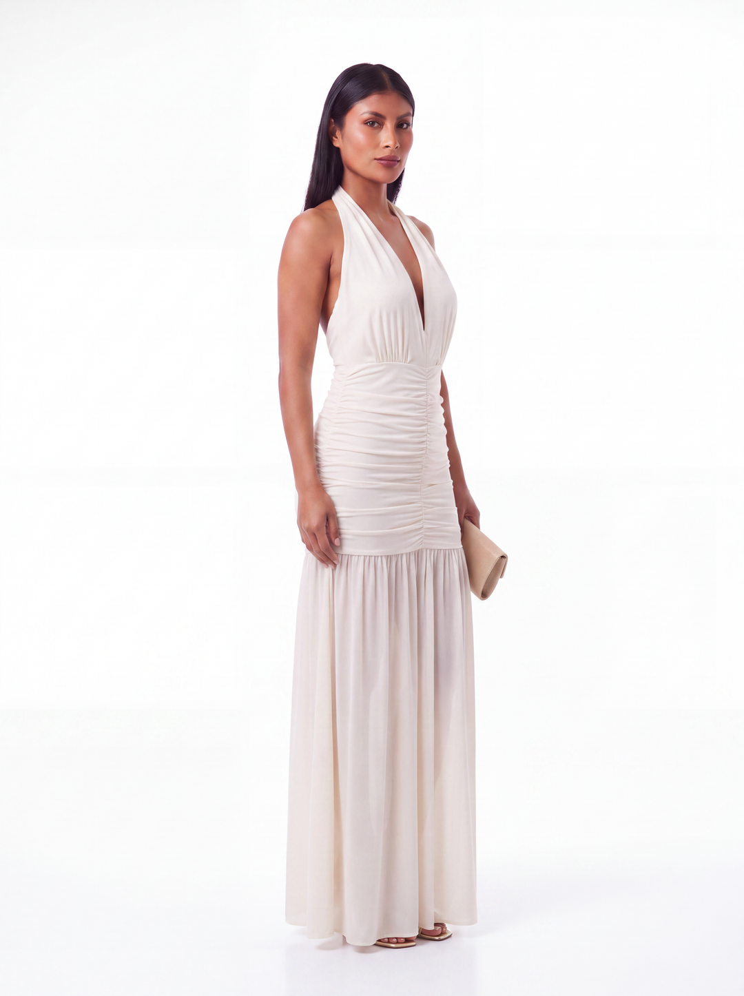 VESTIDO LARGO HALTER
