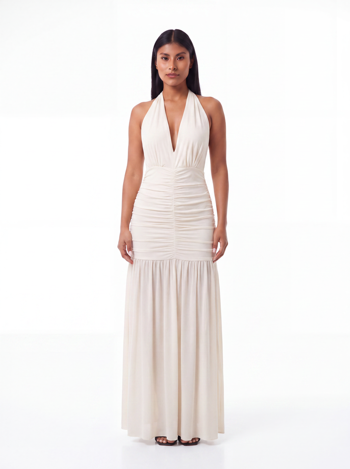 VESTIDO LARGO HALTER