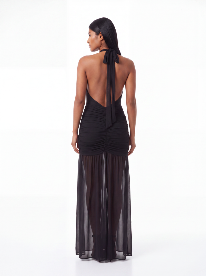 VESTIDO LARGO HALTER