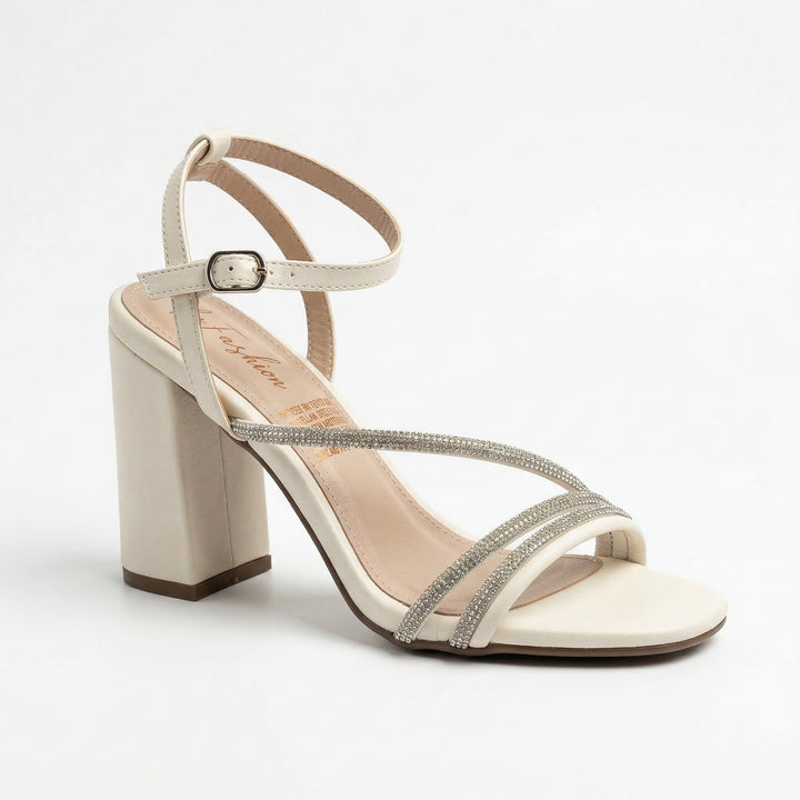 Tacones Isadora blancos